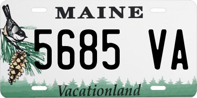 ME license plate 5685VA