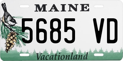 ME license plate 5685VD