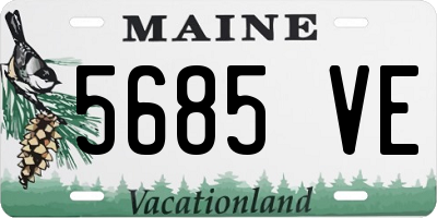 ME license plate 5685VE