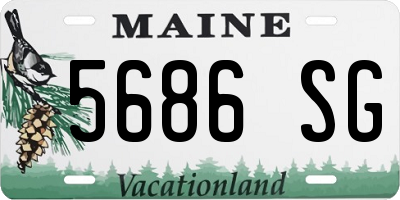 ME license plate 5686SG