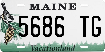 ME license plate 5686TG