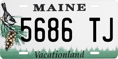 ME license plate 5686TJ