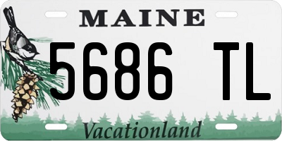ME license plate 5686TL