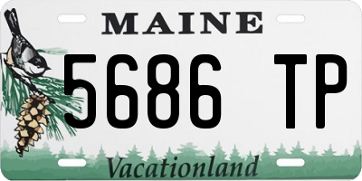 ME license plate 5686TP