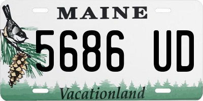 ME license plate 5686UD