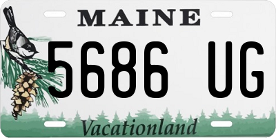 ME license plate 5686UG