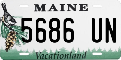 ME license plate 5686UN