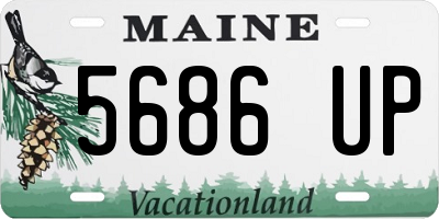 ME license plate 5686UP