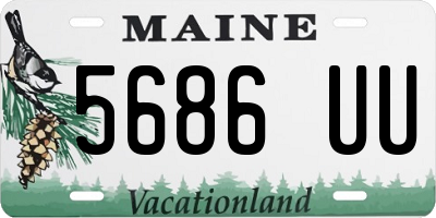 ME license plate 5686UU