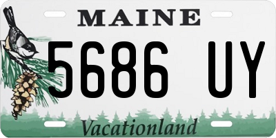 ME license plate 5686UY
