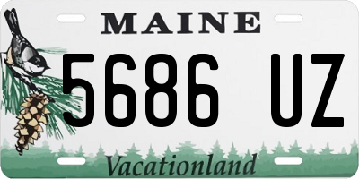 ME license plate 5686UZ