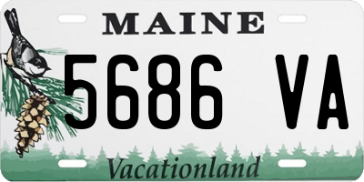 ME license plate 5686VA