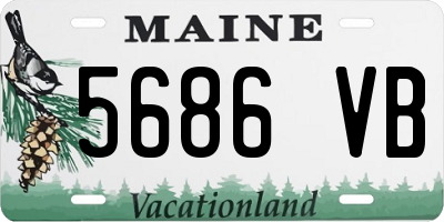 ME license plate 5686VB
