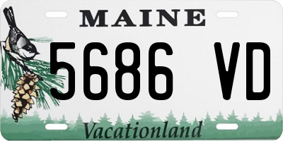 ME license plate 5686VD