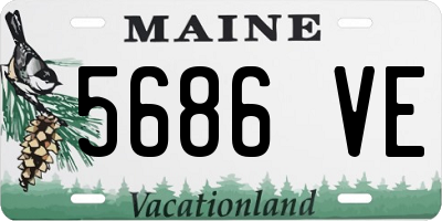 ME license plate 5686VE
