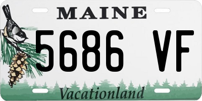 ME license plate 5686VF