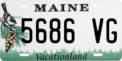ME license plate 5686VG