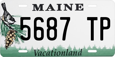 ME license plate 5687TP