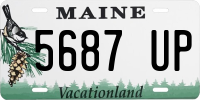 ME license plate 5687UP