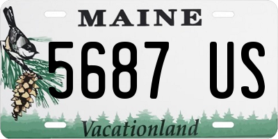 ME license plate 5687US