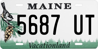 ME license plate 5687UT