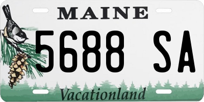 ME license plate 5688SA