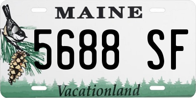 ME license plate 5688SF