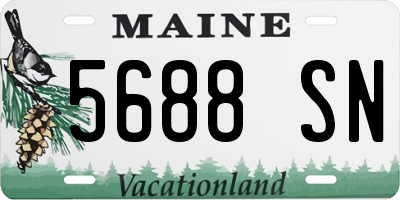 ME license plate 5688SN
