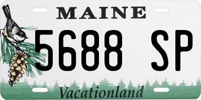 ME license plate 5688SP
