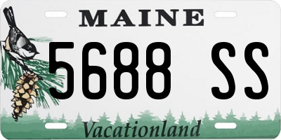 ME license plate 5688SS