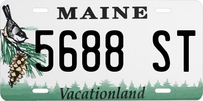 ME license plate 5688ST