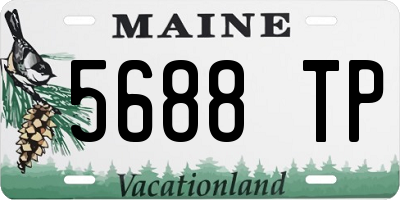 ME license plate 5688TP