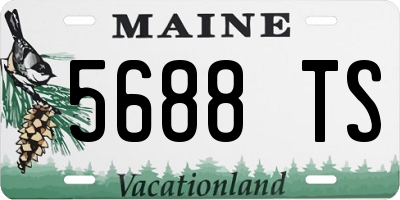ME license plate 5688TS