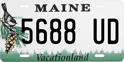ME license plate 5688UD