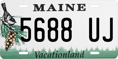 ME license plate 5688UJ