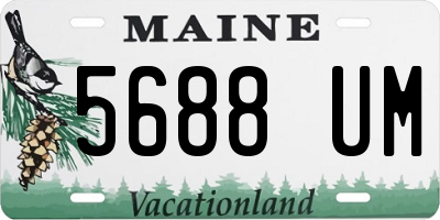 ME license plate 5688UM