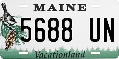 ME license plate 5688UN