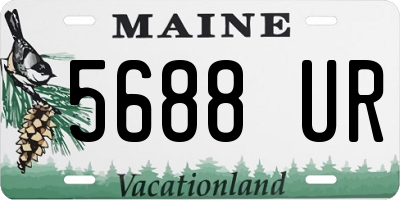 ME license plate 5688UR