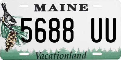 ME license plate 5688UU