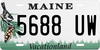 ME license plate 5688UW