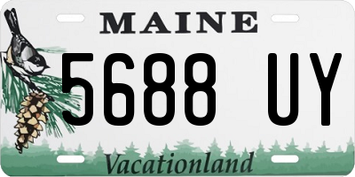 ME license plate 5688UY