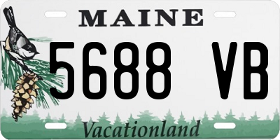 ME license plate 5688VB