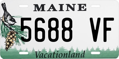 ME license plate 5688VF