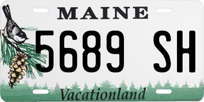ME license plate 5689SH