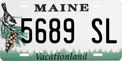ME license plate 5689SL