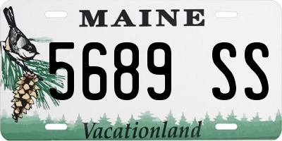 ME license plate 5689SS