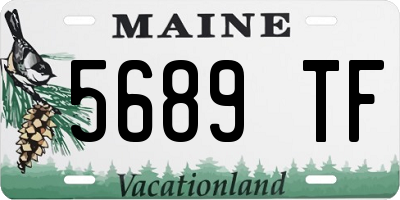 ME license plate 5689TF