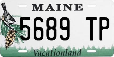 ME license plate 5689TP