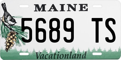 ME license plate 5689TS