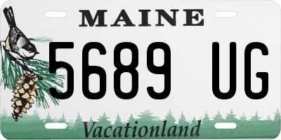 ME license plate 5689UG